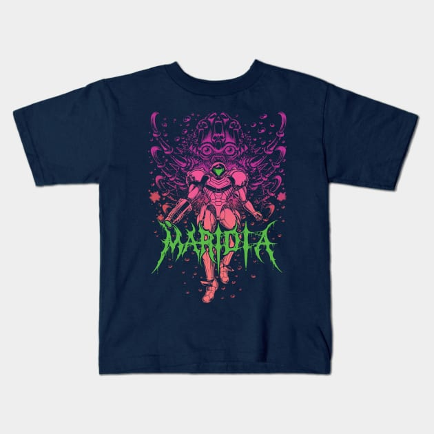 Maridia Kids T-Shirt by Pixeleyebat